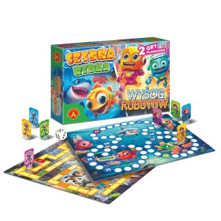 Gra planszowa gra planszowa Szybka Rybka / Wyścig Robotów Alexander