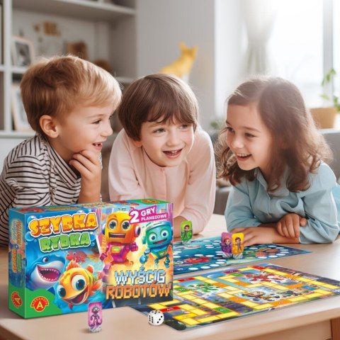 Gra planszowa gra planszowa Szybka Rybka / Wyścig Robotów Alexander