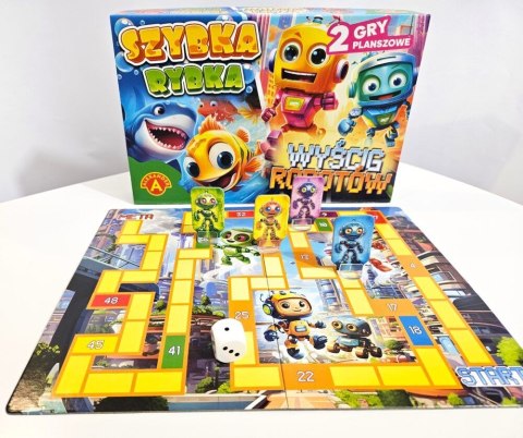Gra planszowa gra planszowa Szybka Rybka / Wyścig Robotów Alexander