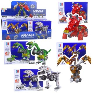 Klocki konstrukcyjne Dinozaur Auto 2w1 105-132 el. Mix Lean (24565)