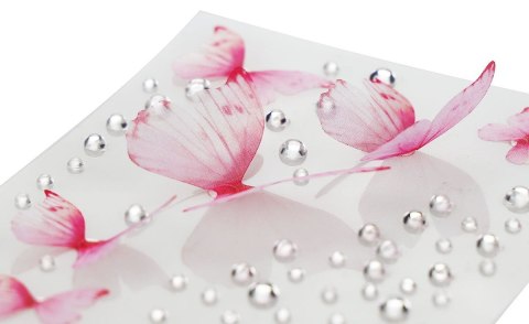 Kryształki Craft-Fun Series +motyle tkaninowe mix Titanum