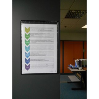 Magnetyczny panel prezentacyjny A4 Tarifold 5 szt. kolor czarny