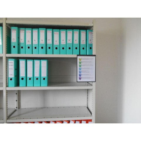 Magnetyczny panel prezentacyjny A4 Tarifold 5 szt. kolor czarny