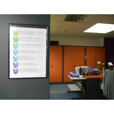 Magnetyczny panel prezentacyjny A4 Tarifold 5 szt. kolor czarny