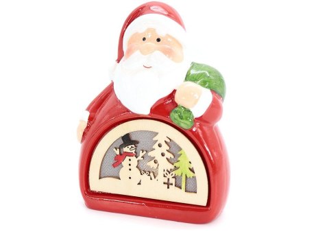 Ozdoba świąteczna dekoracja ceramiczna 12cm mix One Dollar (365292)