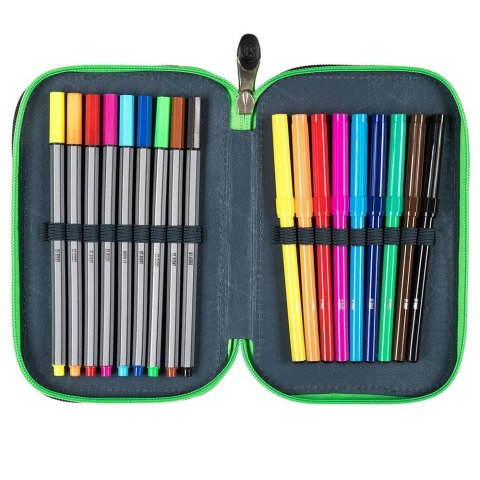 Piórnik Potrójny DARK GAME z wyposażeniem z wyposażeniem St.Right (5903235653926)