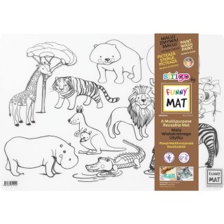 Podkład na biurko FUNNY MAT TRANSPARENT ZWIERZĘTA sfu1114 polipropylen PP [mm:] 335x480 Strigo (8681379311144)