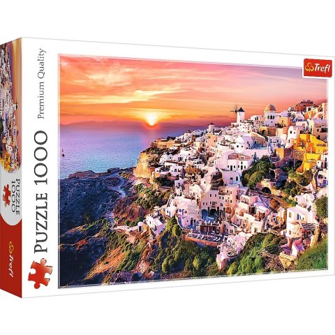 Puzzle ZACHÓD SŁOŃCA NAD SANTORINI 1000 el. Trefl (10435)