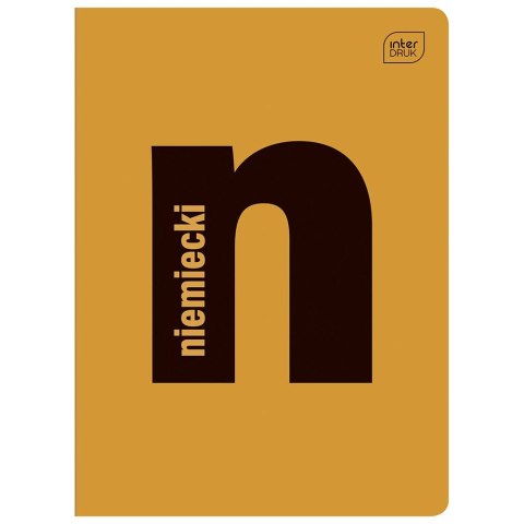 Zeszyt tematyczny Język niemiecki A5 60k. 70g krata Interdruk
