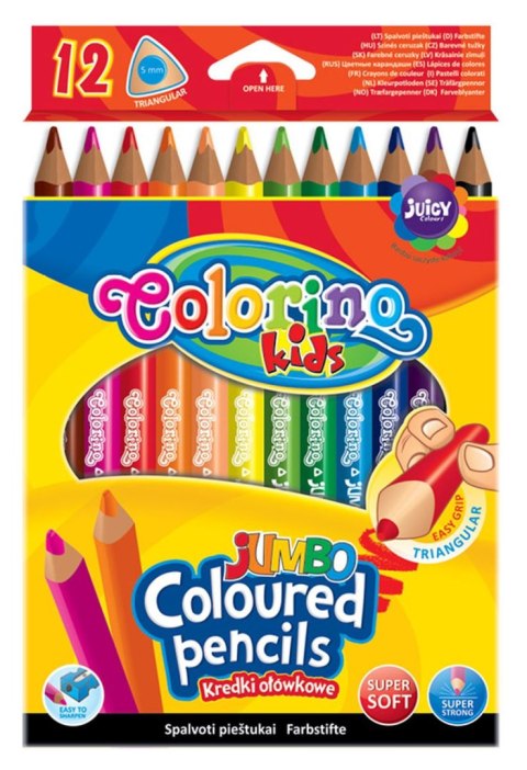 Kredki ołówkowe Colorino Jumbo 12 kol. Patio (51859)