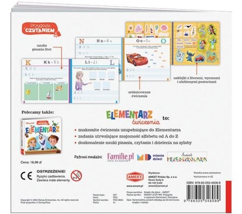 Książeczka edukacyjna Przygoda z Czytaniem. Elementarz. Ćwiczenia Ameet (PCC 9305)