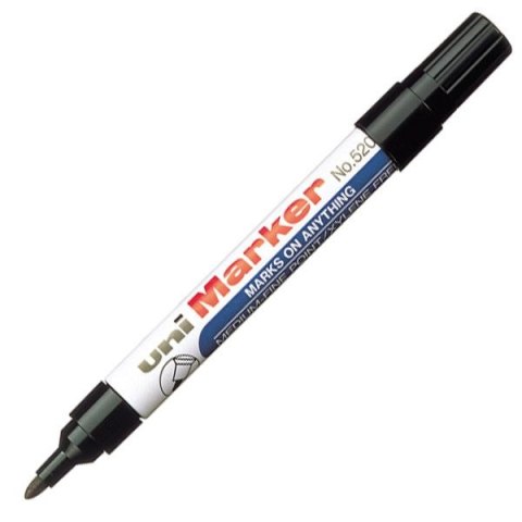 Marker permanentny wkład czarny 1,0-3,0mm okrągła końcówka Uni (NO-520F)