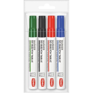 Marker suchościeralny wkład 4 kolory ścięta końcówka Toma (TO-260)