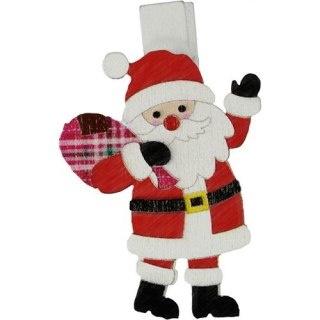 Ozdoba drewniana Craft-Fun Series klamerki XMAS Mikołaje Titanum (AQE19118-5)