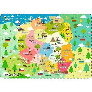 Podkład na biurko Polska mix PVC PCW Henry (5907222713693)