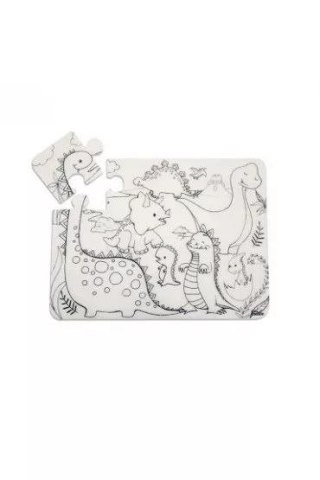 Puzzle DINOZAURY 25x19cm 12 el 12 el. Strigo (BIAŁE)
