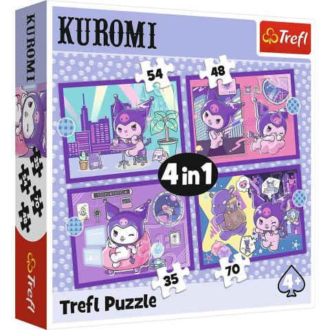 Puzzle Hello Kitty Dzień Kuromi 4w1 el. Trefl (34676)