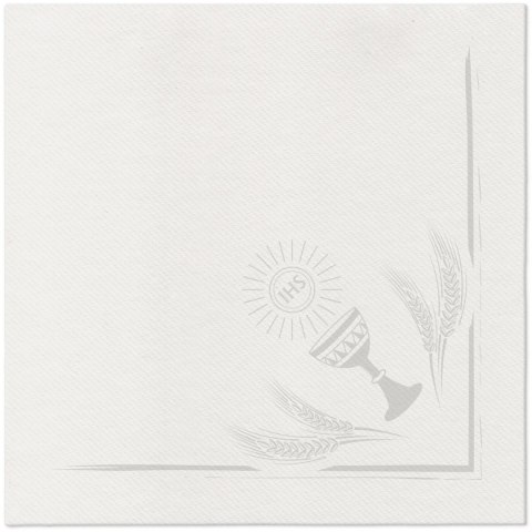 Serwetki Airlaid My first communion silver Paw (AAN005408)