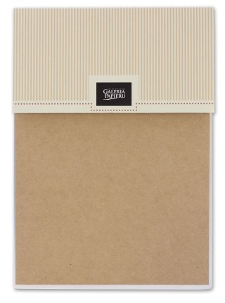 Etykieta samoprzylepna papier kraftowy A5 naturalny Galeria Papieru (254008)