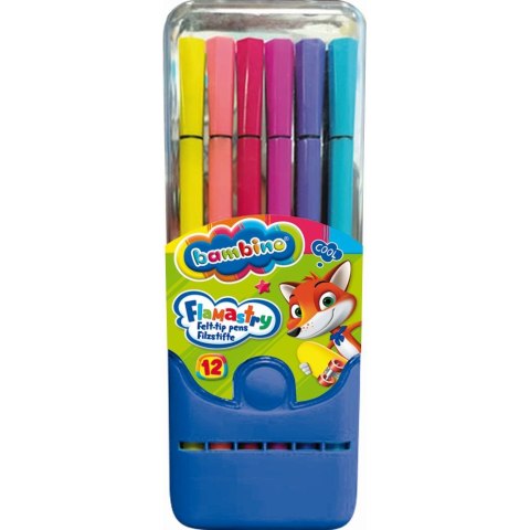 Flamaster MINI ZOO 12 kol 12 kol. Bambino (5903235649745)