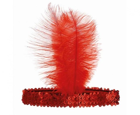 Opaska z piórem czerwona Godan (YH-OKCN)