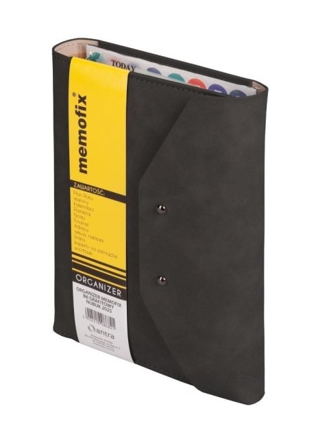 Organizer B6 czarny NUBUK B6 CZARNY Antra