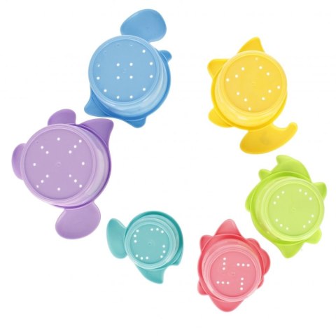 Zabawka do kąpieli kubeczki do układania z dziurką Mega Creative (532190)