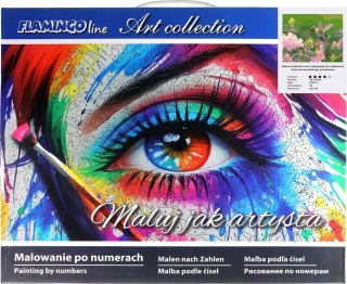 Zestaw kreatywny Malowanie po numerach 40x50cm Koliber Flamingo Line (FSY213)