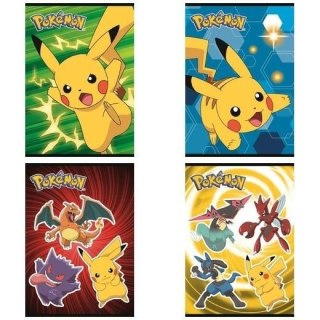Zeszyt Pokemon A5 16k. 70g linia kolor Unipap