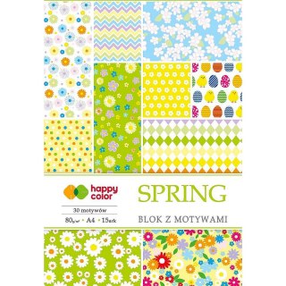 Zeszyt papierów kolorowych A4 80g 15k Happy Color (HA 3808 2030-S)