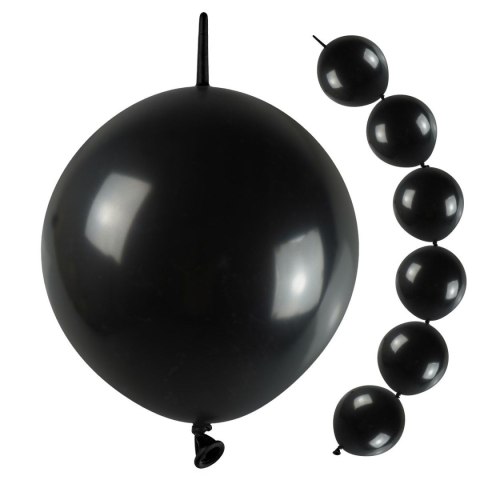 Balon gumowy z łącznikiem (10 szt.) czarna 130mm Arpex (KB7504)