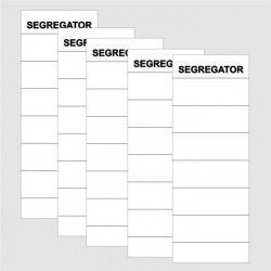 Etykiety opisowe do segregatora biały [mm:] 70x190 Warta (1824-350-001)