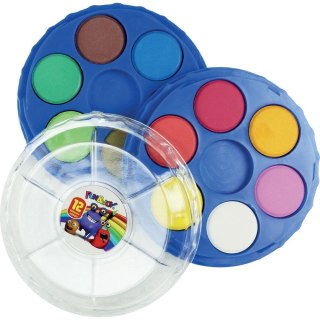 Farby akwarelowe 12 kolor. Fun&Joy (FJ-12K21PUD)