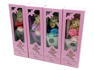 Gadżet miś z kwiatkami w pudełku One Dollar (312753)