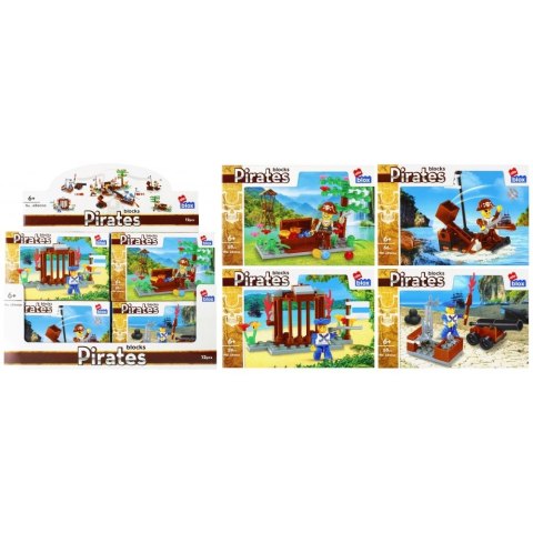Klocki plastikowe 55-66 elementów Pirat Alleblox (525168)