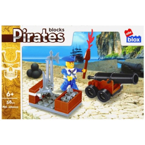 Klocki plastikowe 55-66 elementów Pirat Alleblox (525168)