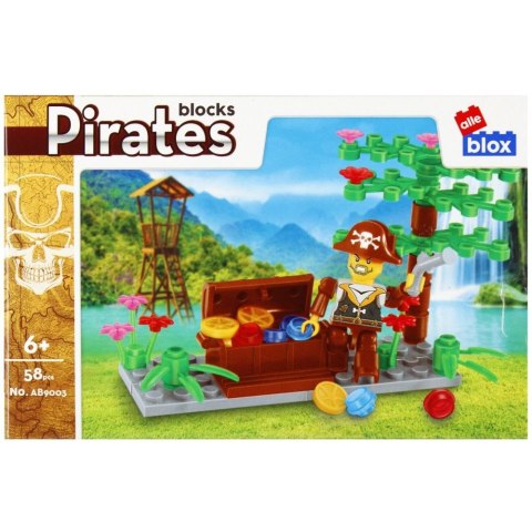 Klocki plastikowe 55-66 elementów Pirat Alleblox (525168)