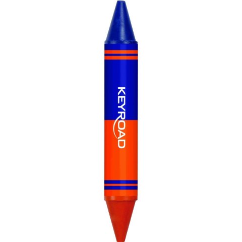 Kredki świecowe 6 szt dwustronne 6 kol. Keyroad (KR972803)