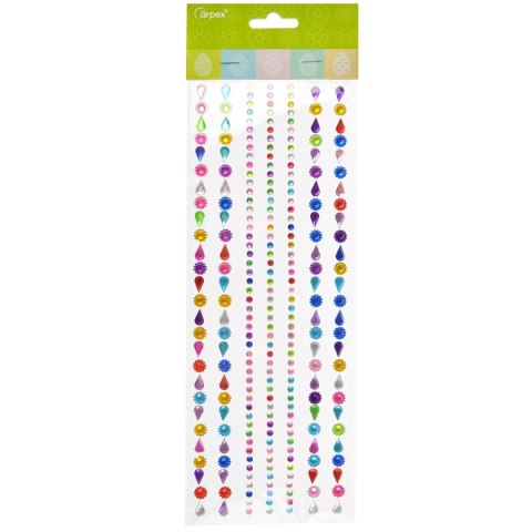 Kryształki Kryształki samoprzylepne duże mix Arpex (WN1892)