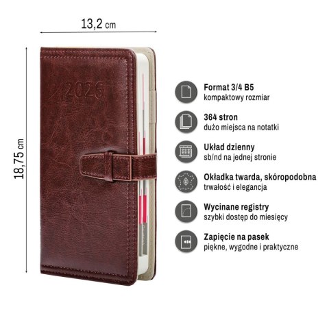 Organizer ORGANIZER 3/4 B5 (mix) Press (dzienny)