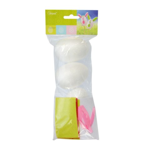 Ozdoba wielkanocna Zestaw dekoracji kreatywnych na piku 3 jajka, elementy do zdobienia Arpex (WN6119)