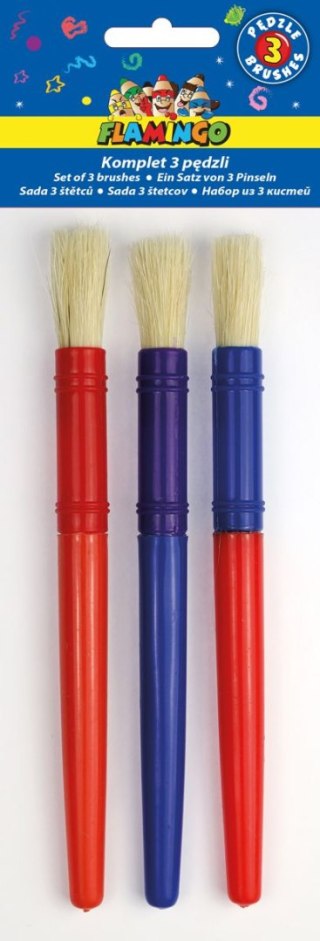 Pędzel plastikowy uchwyt Flamingo (SR-B7)