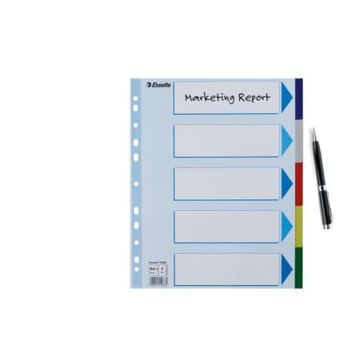 Przekładka czysta maxi A4 mix kolorów 5k Esselte (15266)