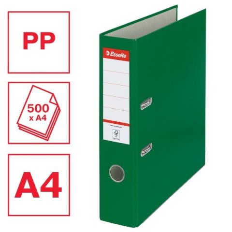 Segregator dźwigniowy Ekonomiczny A4 75mm zielony Esselte (11256)