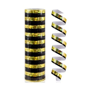 Serpentyna holograficzna czarno-złote 4m czarno-złoty Godan (SH24ZC-VT)