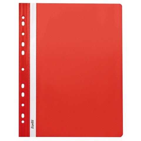 Skoroszyt wpinany A4 czerwony polipropylen PP Bantex (400076707)