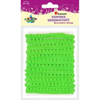 Sznurek Craft-Fun Series z pomponikami 1,7m Titanum (PJ468)