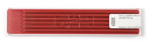 Wkład do ołówka (grafit) 4300/czerony 2,0mm Koh-I-Noor