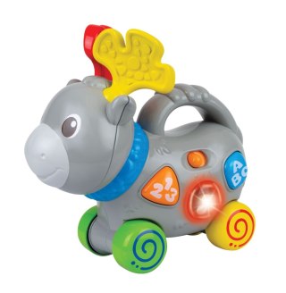 Zabawka dźwiękowa łoś jeżdżący Smily Play (000768)