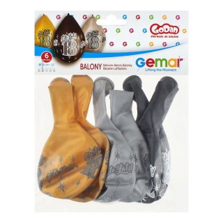 Balon gumowy mix 300mm 12cal Godan (GMS110/P453)